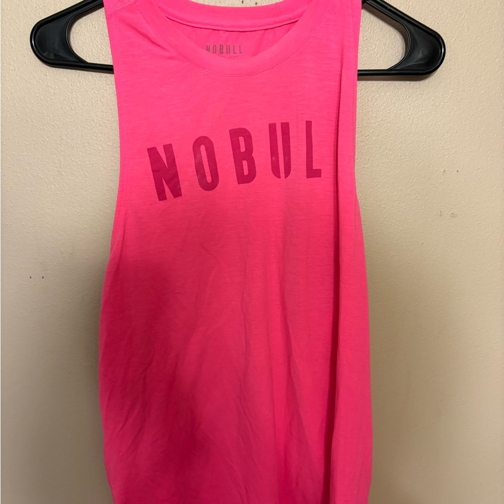 NOBULL pink Sleeveless Muscle Tee